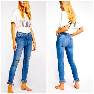 Free People Great Heights Frayed skinny Jeans